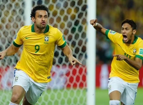 Fred comemora um de seus dois gols no Maracanã - Crédito:  Victor R. Caivano
